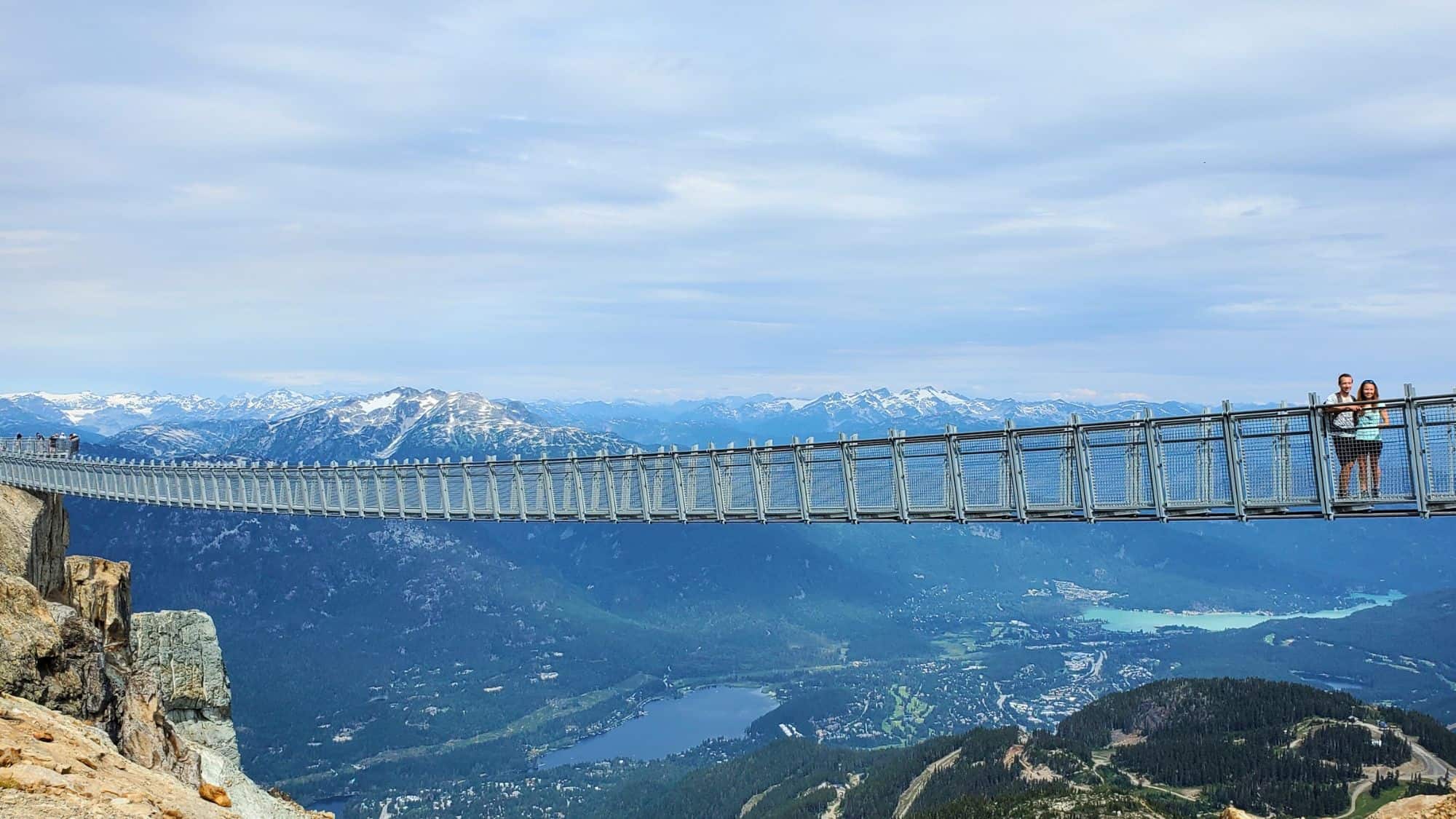 Suspended high above the mountain valley, this glass-bottomed skybridge links two peaks in Whistler, offering panoramic views of the Coast Mountains.
